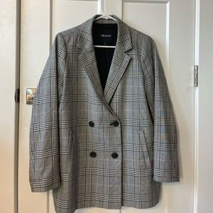 Madewell Caldwell Double-Breasted Blazer in Plaid - medium